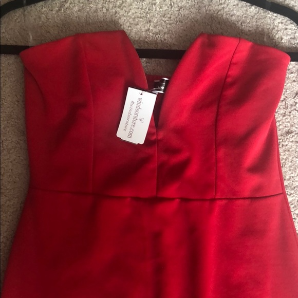 Mini red dress - Picture 3 of 4